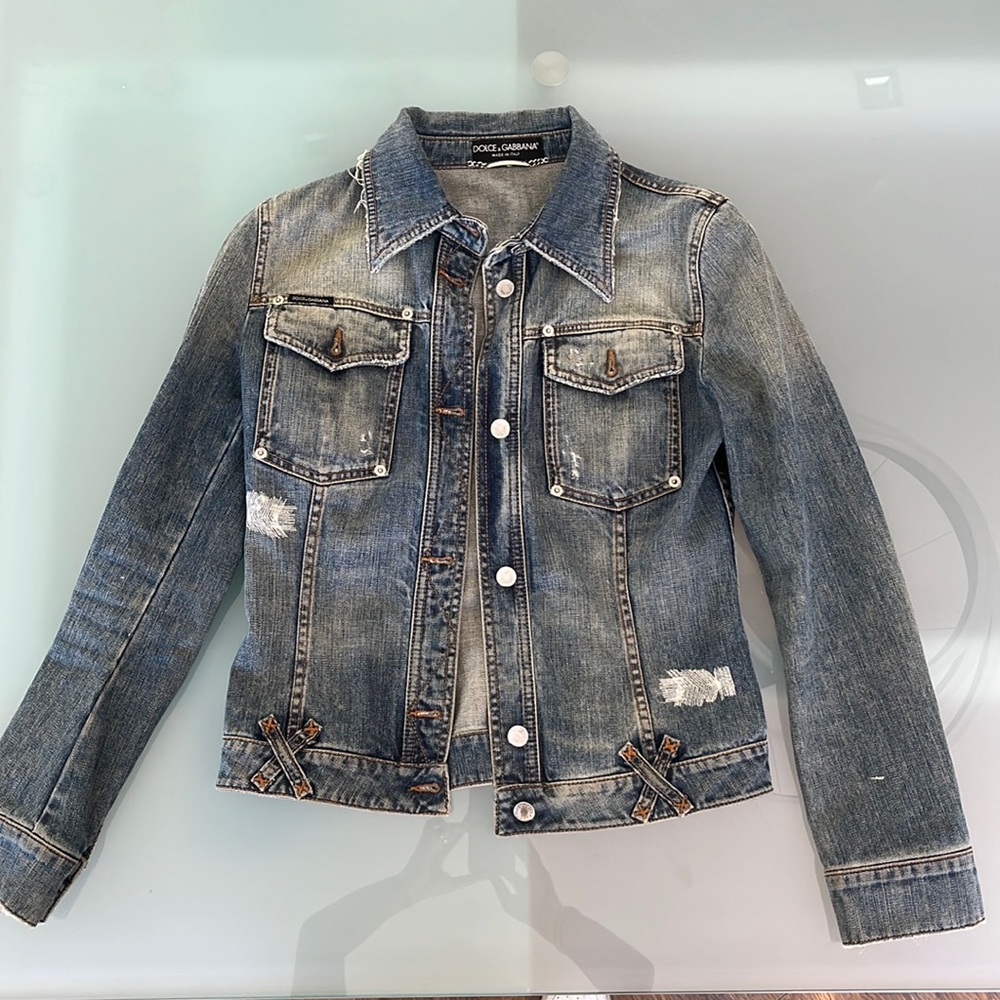 Dolce & Gabbana Distressed Jean Jacket